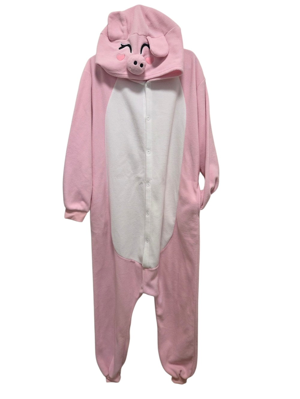 Pink Pig Onesie Kigurumi with Hood